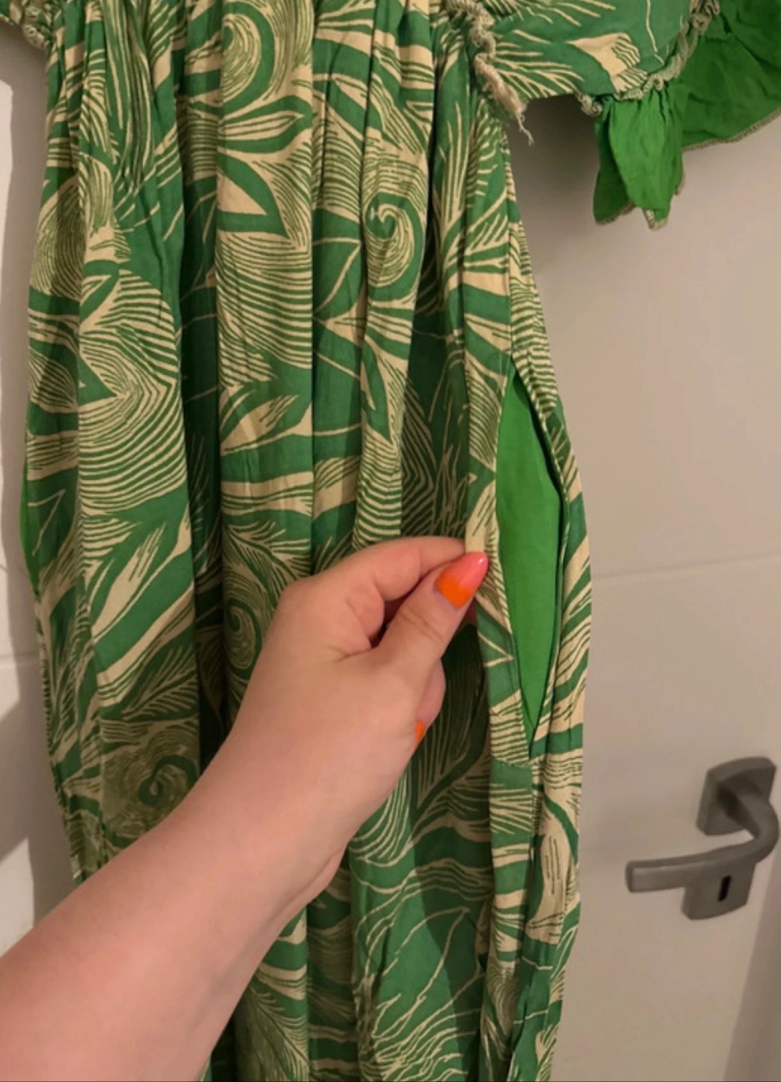 Neuf | Robe verte adaptable taille unique élastique manches légères été | taille unique – photo 7